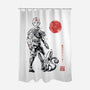 Air Bender Sumi-e-None-Polyester-Shower Curtain-Astrobot Invention