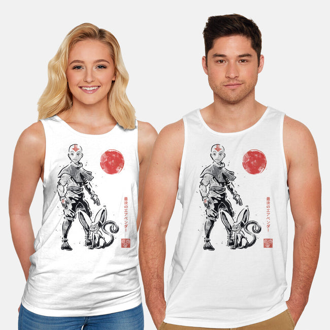 Air Bender Sumi-e-Unisex-Basic-Tank-Astrobot Invention