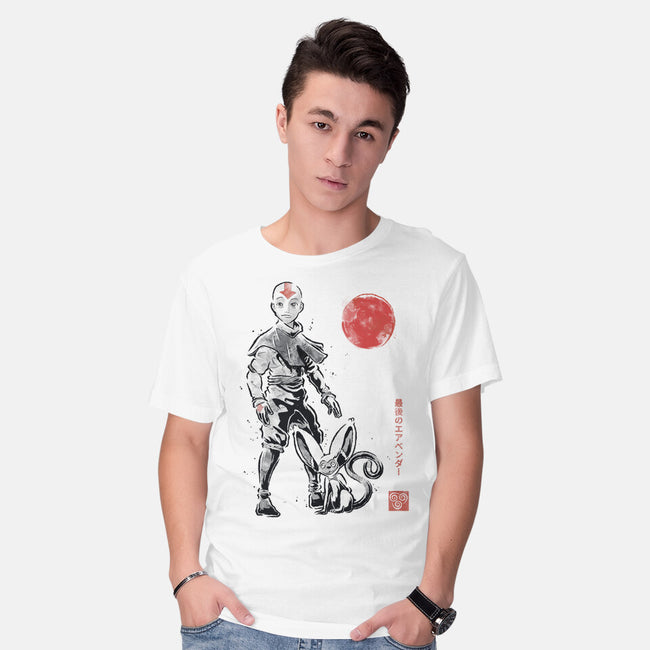 Air Bender Sumi-e-Mens-Basic-Tee-Astrobot Invention