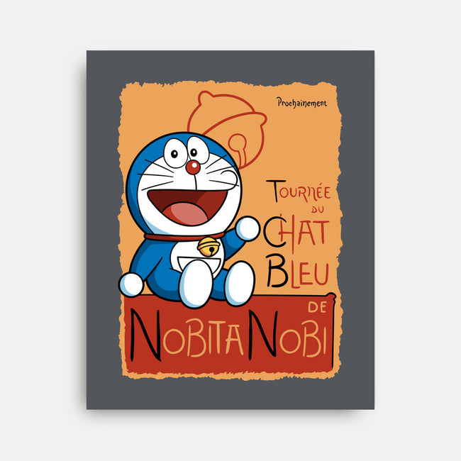 Le Chat Bleu-None-Stretched-Canvas-jasesa
