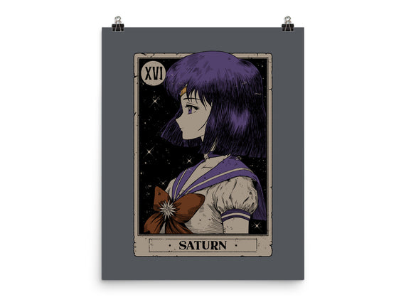 Saturn Tarot Card