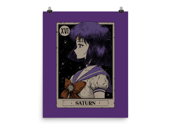 Saturn Tarot Card