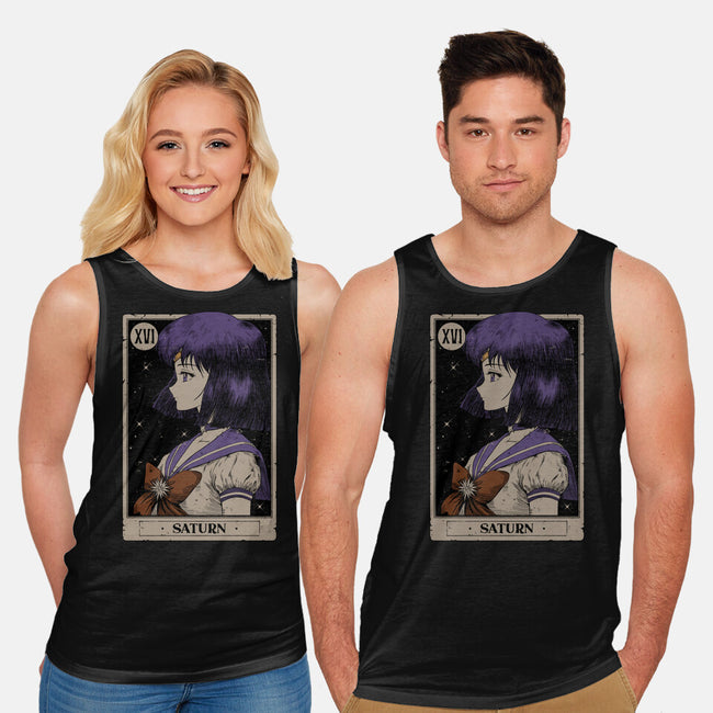 Saturn Tarot Card-Unisex-Basic-Tank-Hafaell