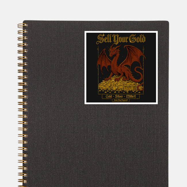 Sell Your Gold-None-Glossy-Sticker-Hafaell