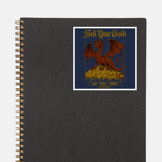 Sell Your Gold-None-Glossy-Sticker-Hafaell