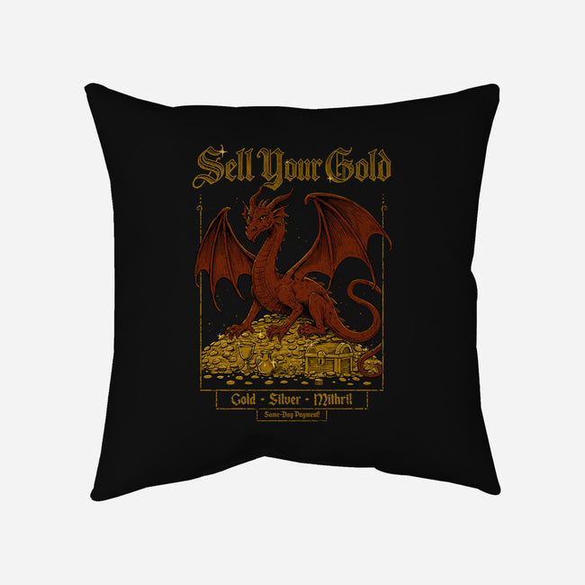 Sell Your Gold-None-Removable Cover w Insert-Throw Pillow-Hafaell