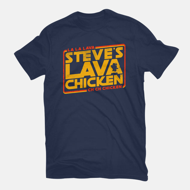 Steves Space Lava Chicken-Mens-Basic-Tee-rocketman_art