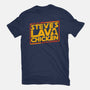 Steves Space Lava Chicken-Mens-Basic-Tee-rocketman_art