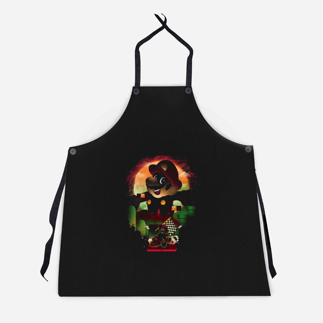 Super Plumber Race-Unisex-Kitchen-Apron-dandingeroz