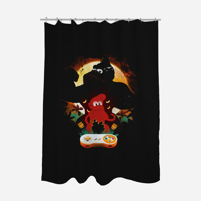Kong Country-None-Polyester-Shower Curtain-dandingeroz