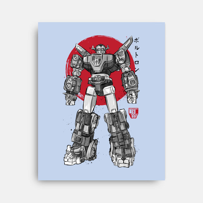 King Of The Beasts Sumi-e-None-Stretched-Canvas-DrMonekers