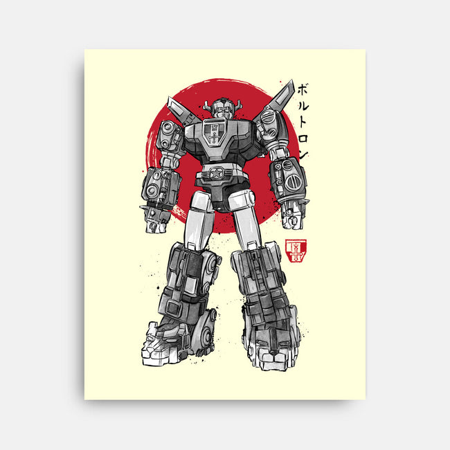 King Of The Beasts Sumi-e-None-Stretched-Canvas-DrMonekers