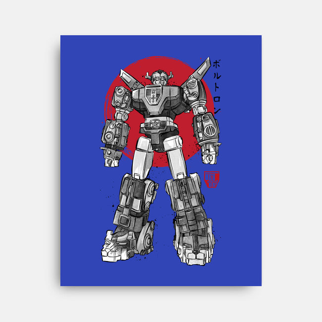 King Of The Beasts Sumi-e-None-Stretched-Canvas-DrMonekers