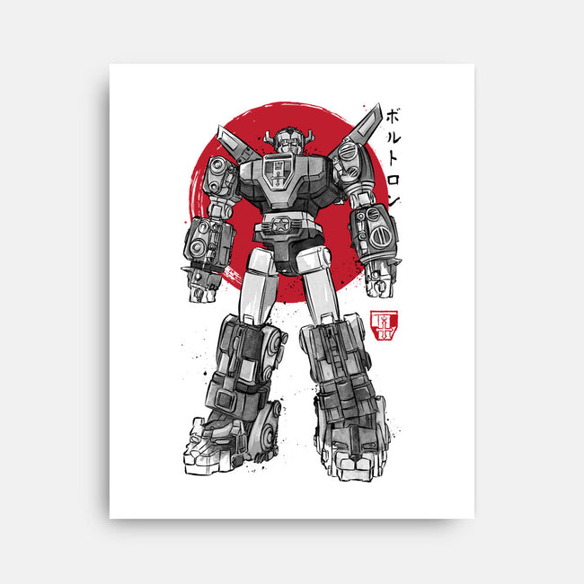 King Of The Beasts Sumi-e-None-Stretched-Canvas-DrMonekers