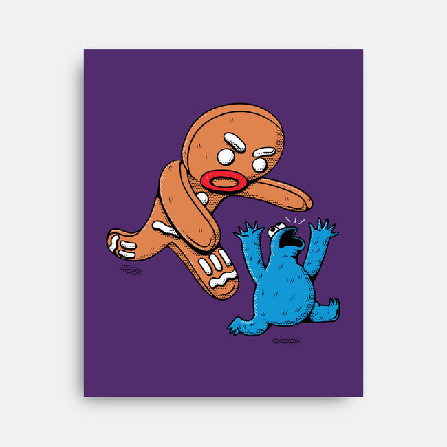 Kaiju Bread Man-None-Stretched-Canvas-naomori