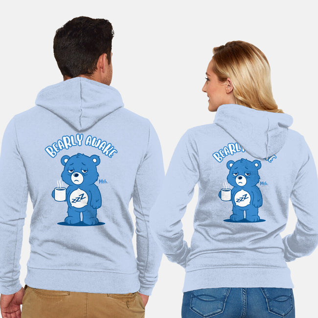 Sleepy Bear-Unisex-Zip-Up-Sweatshirt-Tronyx79