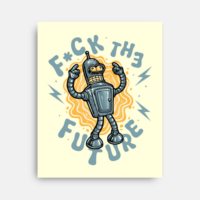 Fck The Future-None-Stretched-Canvas-glitchygorilla