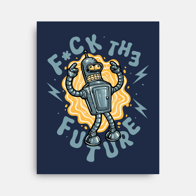 Fck The Future-None-Stretched-Canvas-glitchygorilla