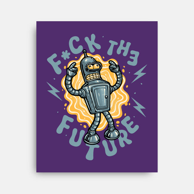 Fck The Future-None-Stretched-Canvas-glitchygorilla