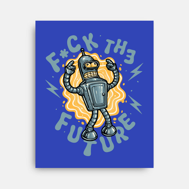 Fck The Future-None-Stretched-Canvas-glitchygorilla