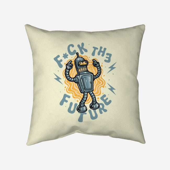 Fck The Future-None-Removable Cover w Insert-Throw Pillow-glitchygorilla