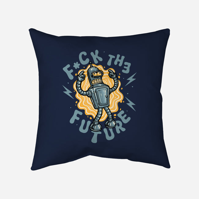 Fck The Future-None-Removable Cover w Insert-Throw Pillow-glitchygorilla