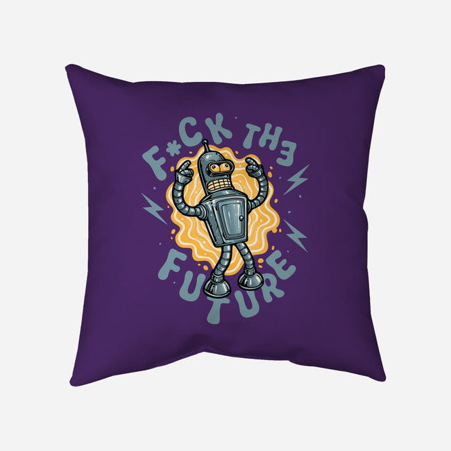 Fck The Future-None-Removable Cover w Insert-Throw Pillow-glitchygorilla