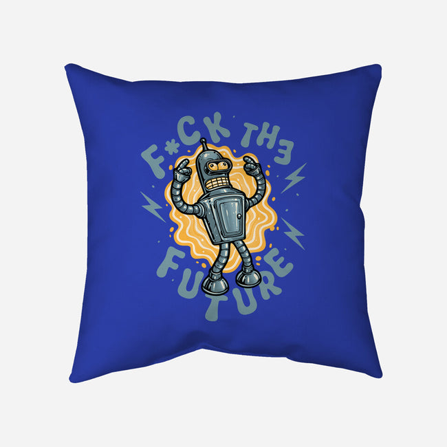 Fck The Future-None-Removable Cover w Insert-Throw Pillow-glitchygorilla
