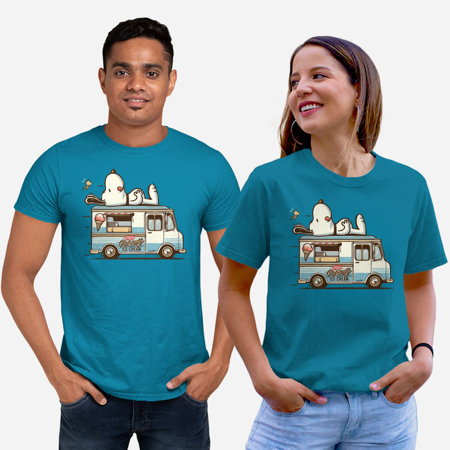 Pets Ice Cream-Unisex-Basic-Tee-Popnotic