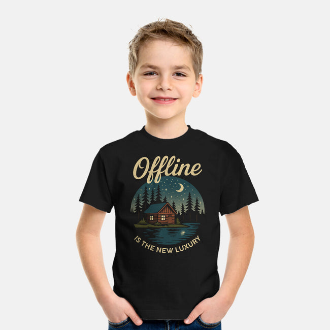 Offline Is The New Luxury-Youth-Basic-Tee-Popnotic