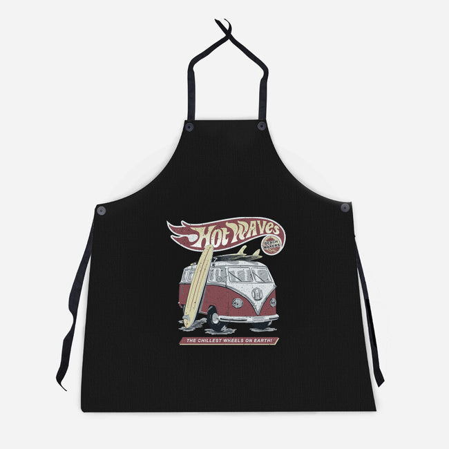 Hot Waves-Unisex-Kitchen-Apron-NMdesign