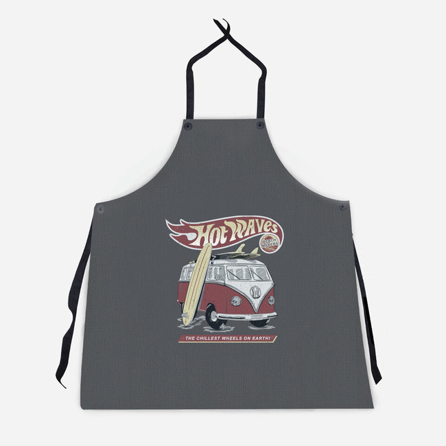Hot Waves-Unisex-Kitchen-Apron-NMdesign