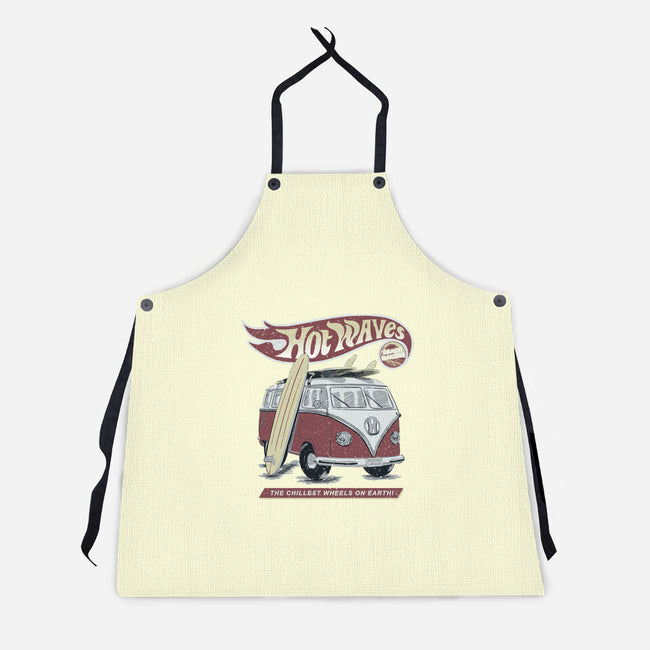 Hot Waves-Unisex-Kitchen-Apron-NMdesign