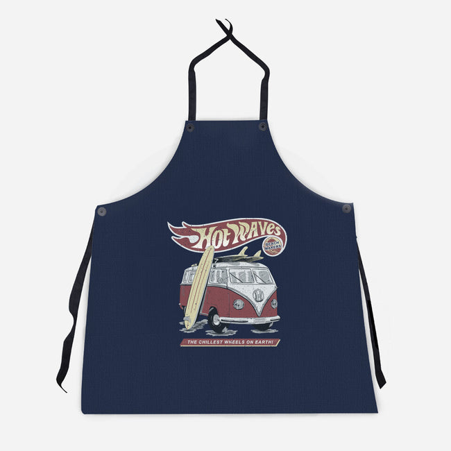 Hot Waves-Unisex-Kitchen-Apron-NMdesign