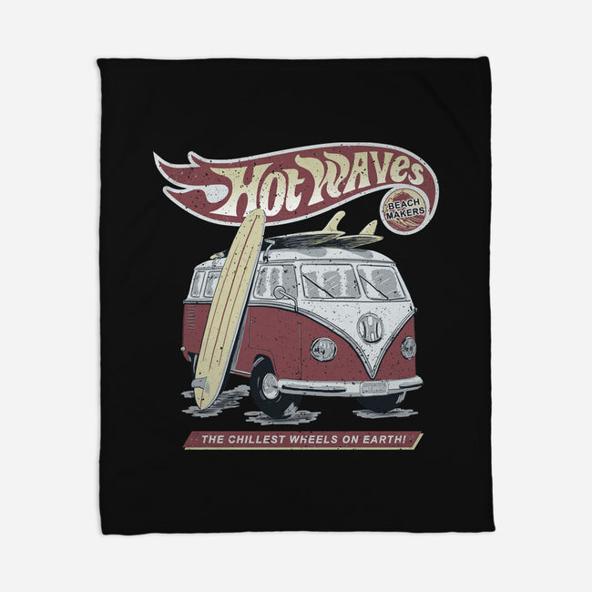 Hot Waves-None-Fleece-Blanket-NMdesign