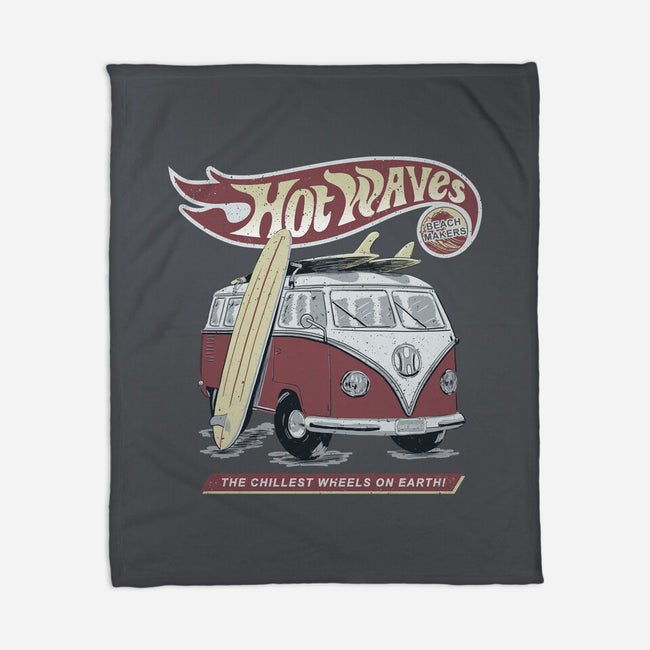 Hot Waves-None-Fleece-Blanket-NMdesign