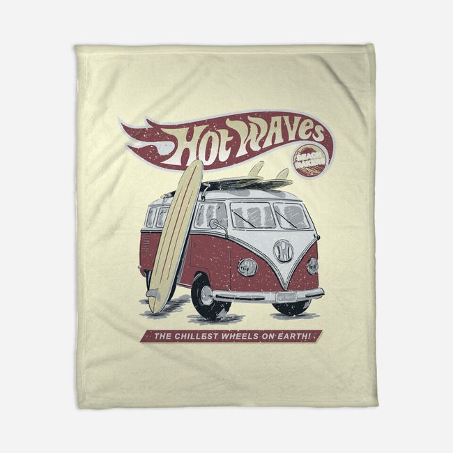 Hot Waves-None-Fleece-Blanket-NMdesign