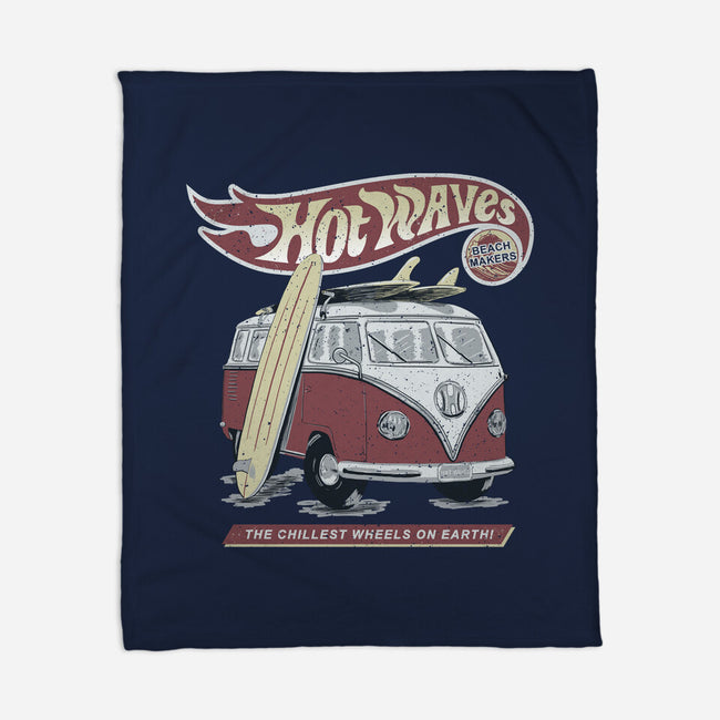 Hot Waves-None-Fleece-Blanket-NMdesign