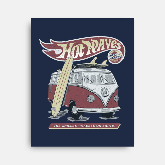 Hot Waves-None-Stretched-Canvas-NMdesign