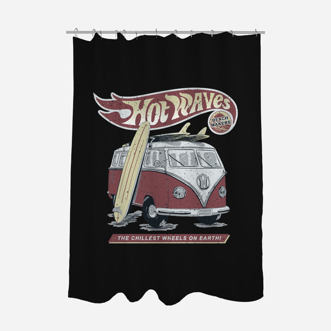 Hot Waves-None-Polyester-Shower Curtain-NMdesign