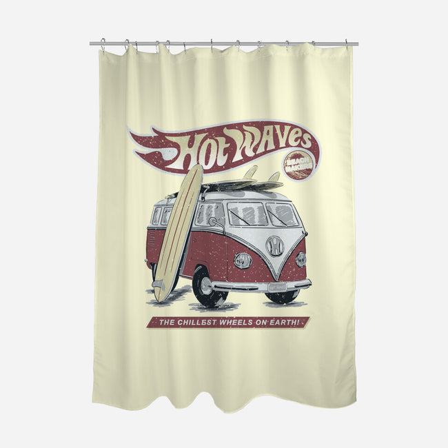 Hot Waves-None-Polyester-Shower Curtain-NMdesign