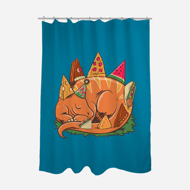 Snackasaurus Snooze-None-Polyester-Shower Curtain-spoilerinc