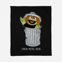 Trash Metal Head-None-Fleece-Blanket-imisko