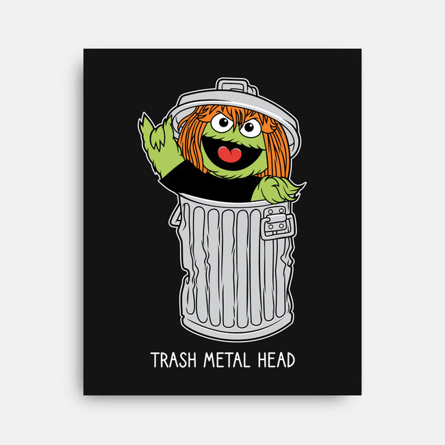 Trash Metal Head-None-Stretched-Canvas-imisko