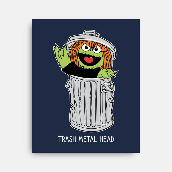 Trash Metal Head-None-Stretched-Canvas-imisko