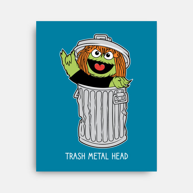 Trash Metal Head-None-Stretched-Canvas-imisko