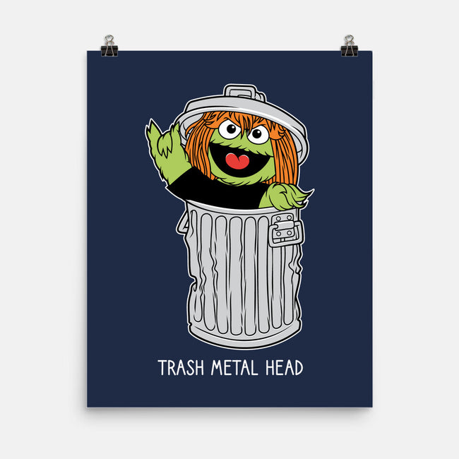 Trash Metal Head-None-Matte-Poster-imisko