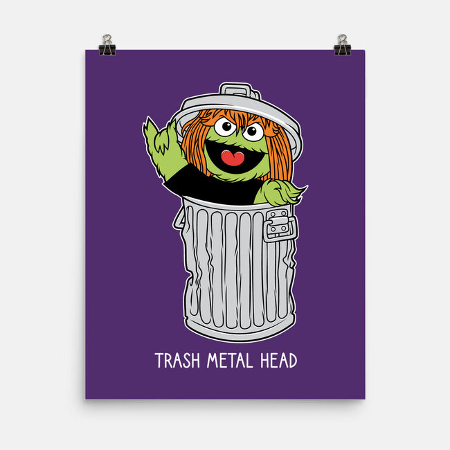 Trash Metal Head-None-Matte-Poster-imisko