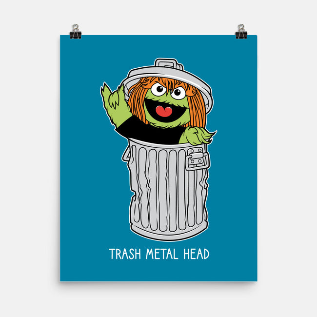 Trash Metal Head-None-Matte-Poster-imisko