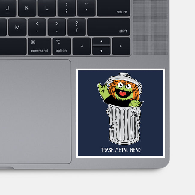 Trash Metal Head-None-Glossy-Sticker-imisko